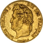20 French Francs - Louis-Philippe Laureate Head
