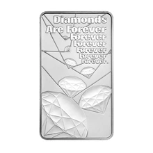 10oz Diamonds are Forever James Bond 007 Silver Bar