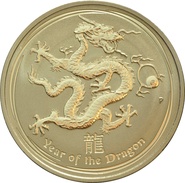 2012 1oz Gold Year of the Dragon