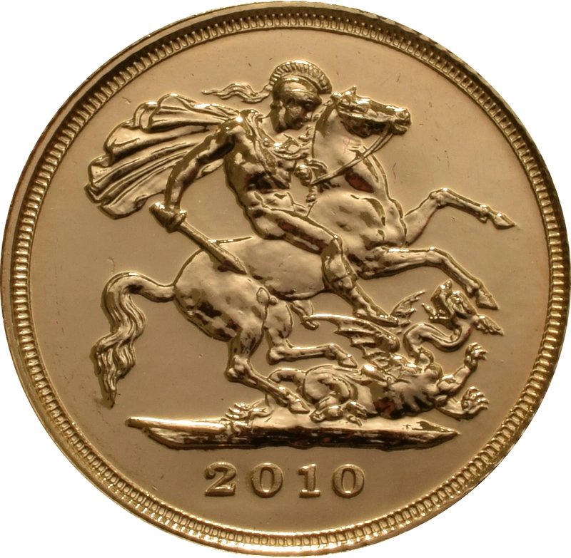 2010 Gold Half Sovereign Elizabeth II Fourth Head