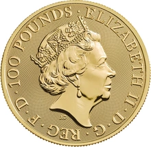1oz Gold Coin, Yale Of Beaufort - Queens Beast 2019