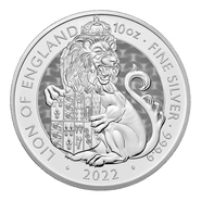 2022 The Lion of England - Tudor Beasts 10oz Silver Coin