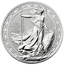 2020 1oz Silver Britannia (Oriental Border) Coin