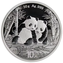 Pièce En Argent Panda 30 G 2020 - China Mint, Pureté 999/1000, 40 Mm - Collection