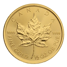 2022 1/2oz Canadian Maple Leaf Gold Coin