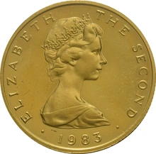1983 Gold £1 Manx Town Series - Peel