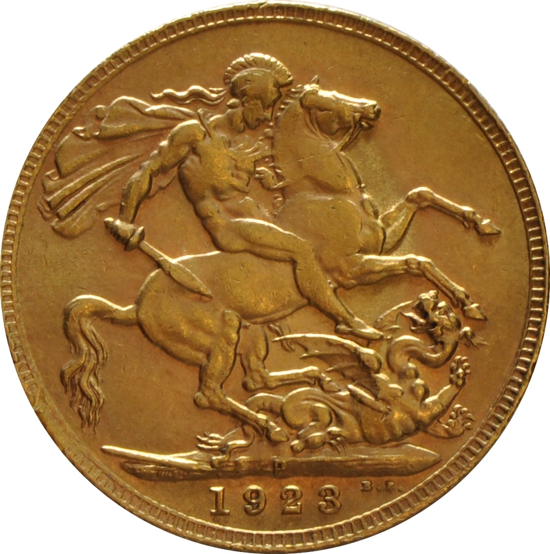 1923 Gold Sovereign - King George V - P