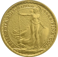 2015 Tenth Ounce Gold Britannia