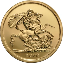 2009 - Gold Five Pound Proof Coin, Brilliant Uncirculated