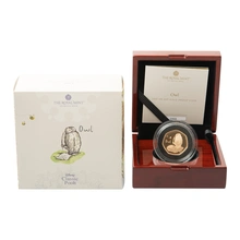 2021 Proof 50p Gold Coin Owl Boxed