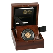 2015 Boxed Quarter Sovereign Gold Proof Coin 