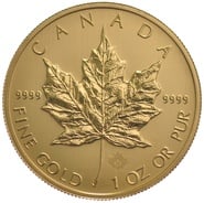 2015 1oz Canadian Maple Gold Coin