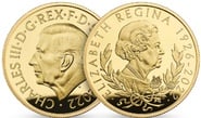 2022 1/4 oz Queen Elizabeth II Proof Gold Coin Boxed
