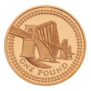 2004  £1 One Pound Proof Gold Coin Bridges - Forth Railway