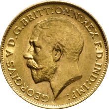 1913 Gold Half Sovereign - King George V - London - $301.50