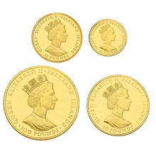 1992 Falkland Islands Heritage Year 4-Coin Gold Proof Set Boxed