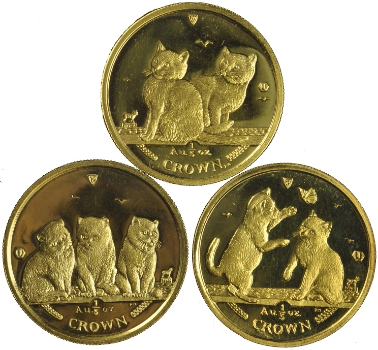 1/5 Ounce Isle of Man, Manx Cats