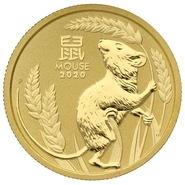 2020 Perth Mint Quarter Ounce Year of the Mouse Gold Coin