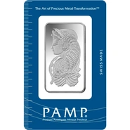 PAMP 50 Gram Silver Bar Minted