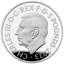 2023 75th Birthday of King Charles III £5 Silver Crown Proof Coin Boxed