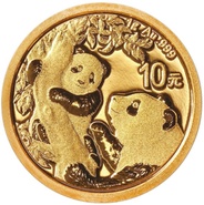 2021 1g Gold Chinese Panda Coin