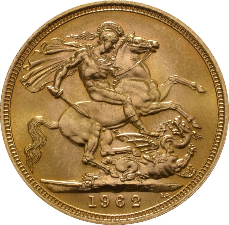 1962 Gold Sovereign - Elizabeth II Young Head