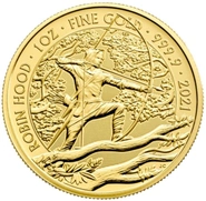 2021 Robin Hood Gold Coin Myths & Legends 1oz PCGS MS69