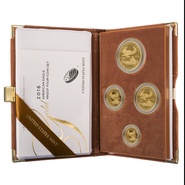2016 Proof Gold Eagle 4-Coin Set Boxed