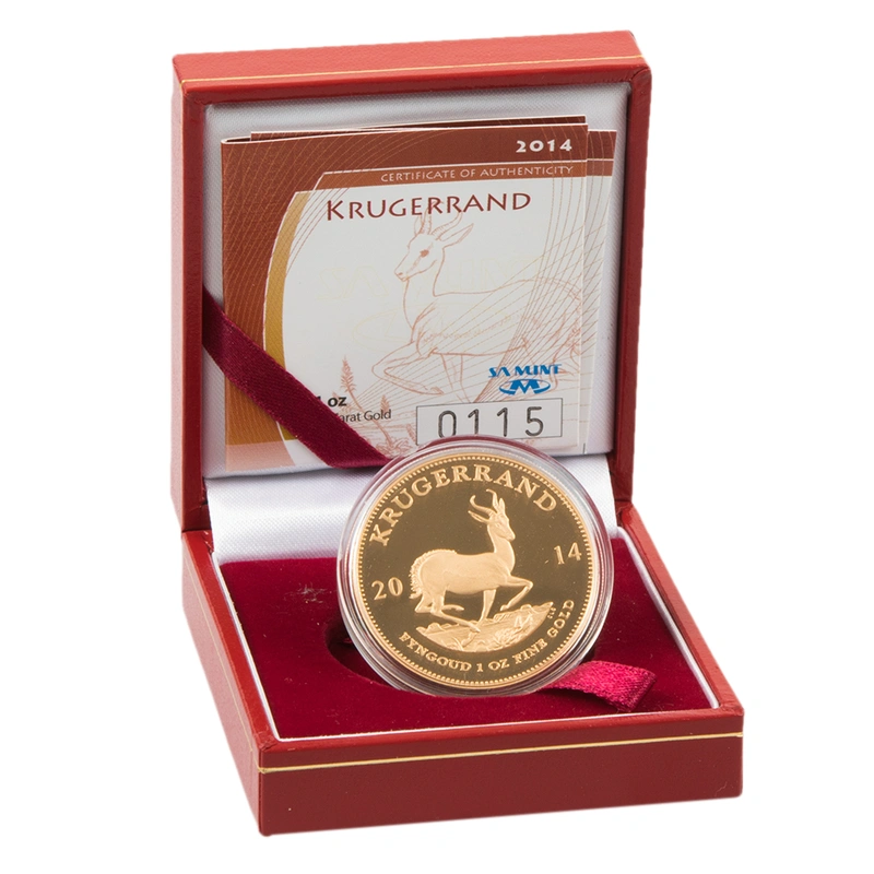 2014 1oz Gold Proof Krugerrand - Boxed