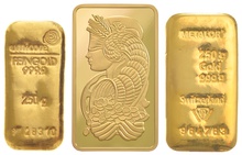 250g Gold Bars Best Value | BullionByPost - From $14,995