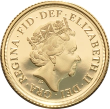 2016 Gold Half Sovereign Elizabeth II Fifth Head Proof