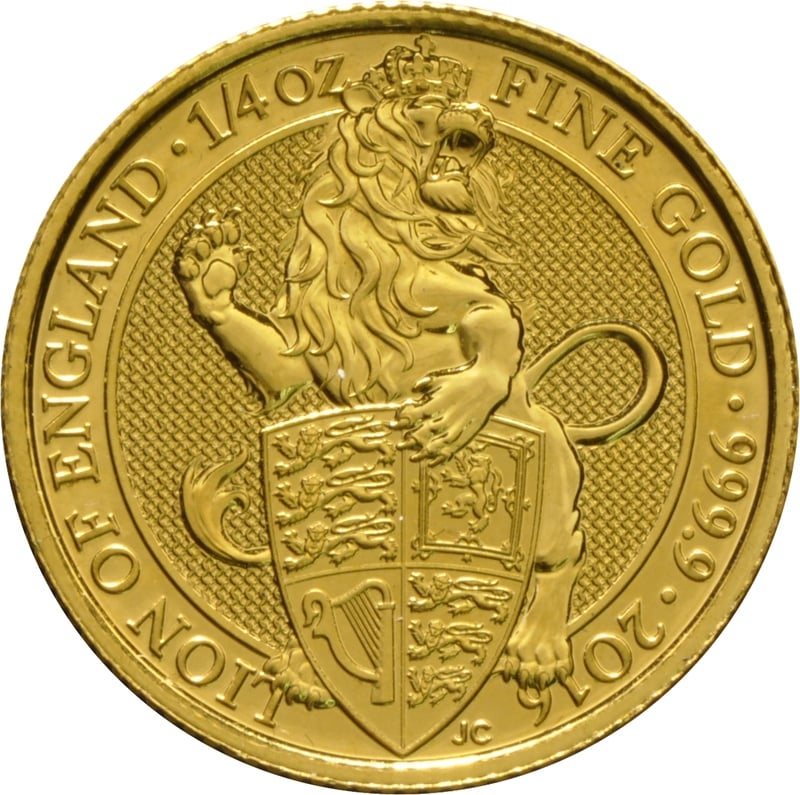 1/4oz Gold Coin, The Lion - Queens Beast