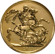 2011 Gold Sovereign - Elizabeth II Fourth Head