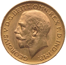 1911 Gold Sovereign - King George V - M