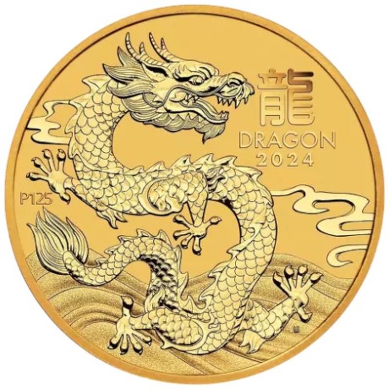 2024 Year of the Dragon 1oz Gold Coin BullionByPost From 2,376