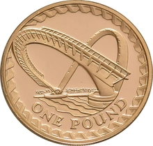 Gold Proof 2007 £1 Millennium Bridge