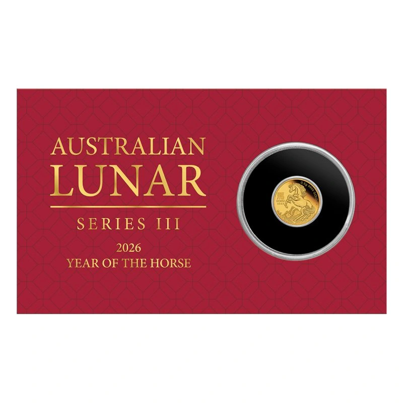 2026 0.5g Perth Mint Year of the Horse Proof Gold Coin