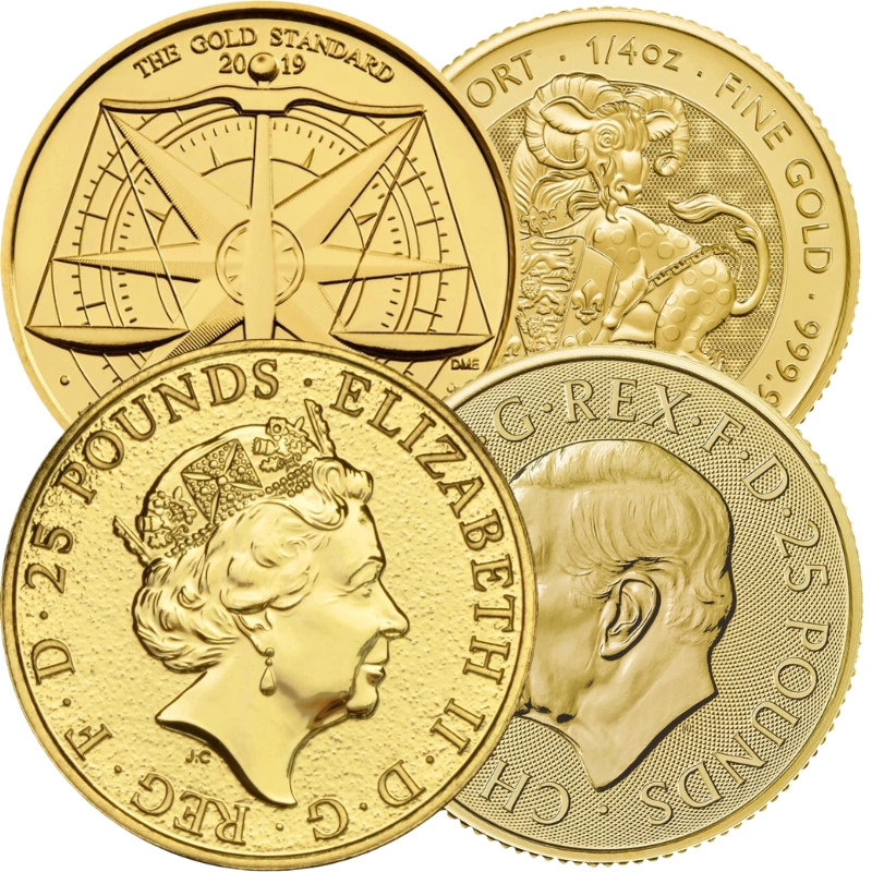 1/4oz £25 Royal Mint Gold Coin (Our Choice)