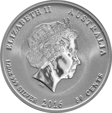 2016 Half Ounce Australian Lunar Year of the Monkey Silver Coin