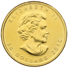 2010 1oz Canadian Maple Gold Coin