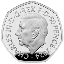 2024 Proof 50p Silver Coin 80th Anniversary of the D-Day Landings Boxed
