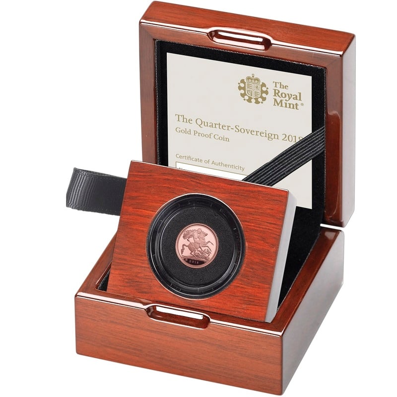 2018 Proof Quarter Sovereign Boxed