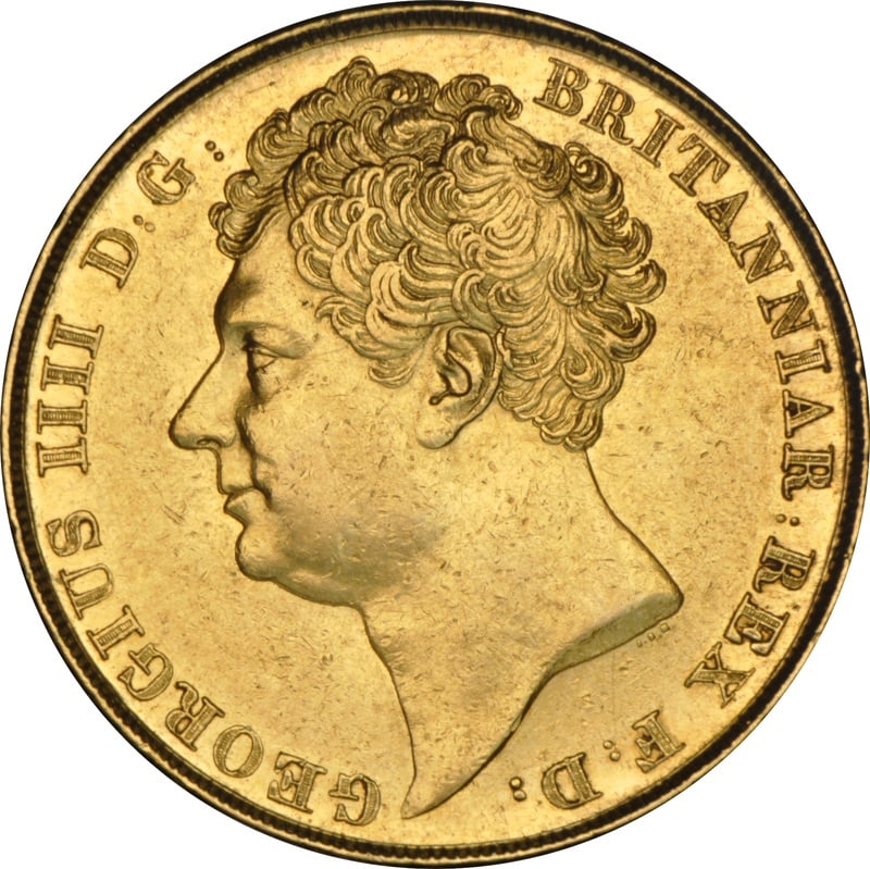 1823 George IV Double Sovereign £2 Gold Coin NGC AU Details