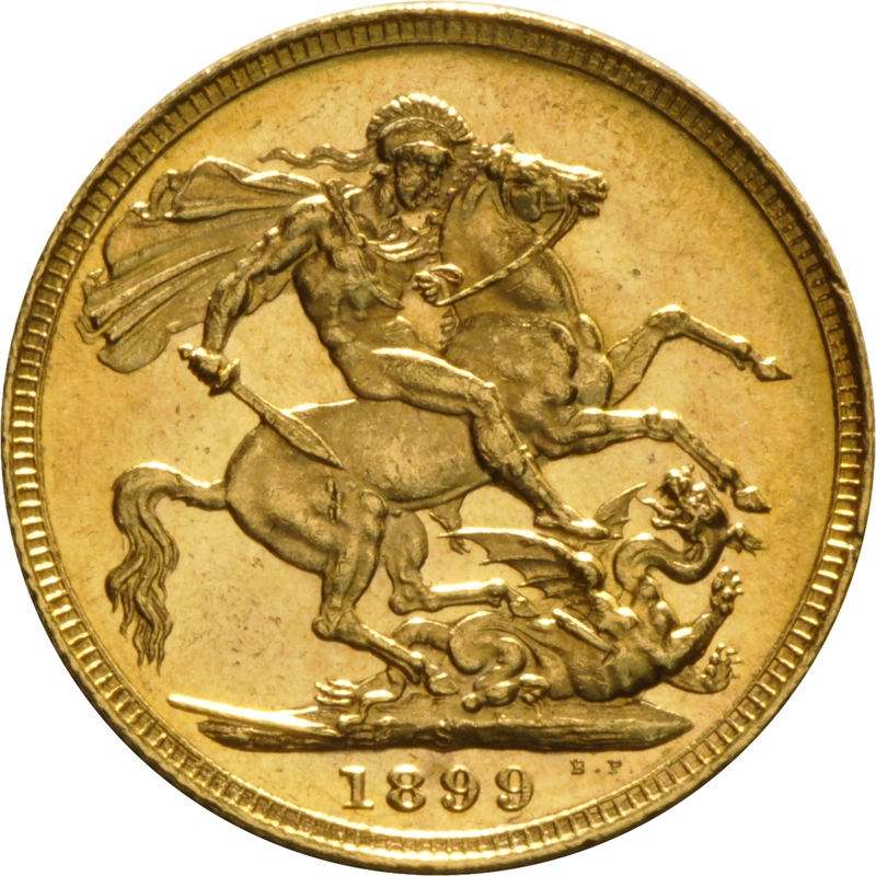 1899 Gold Sovereign Coin Queen Victoria Old Head Sydney