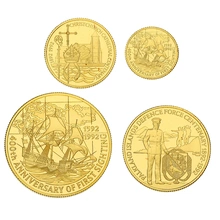 1992 Falkland Islands Heritage Year 4-Coin Gold Proof Set Boxed
