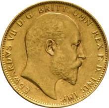 1903 Gold Sovereign - King Edward VII - P