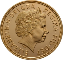 1998 Proof £5 Gold Coin (Quintuple Sovereign) - no Box or cert