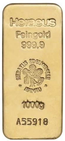1kg Gold Bar Heraeus