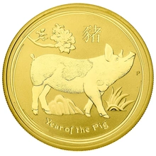 1oz Perth Mint Year of the Pig 2019 Gold Coin