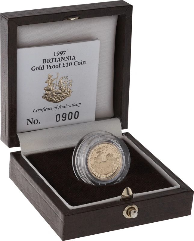 1997 Proof 1/10oz Gold Britannia Coin Boxed